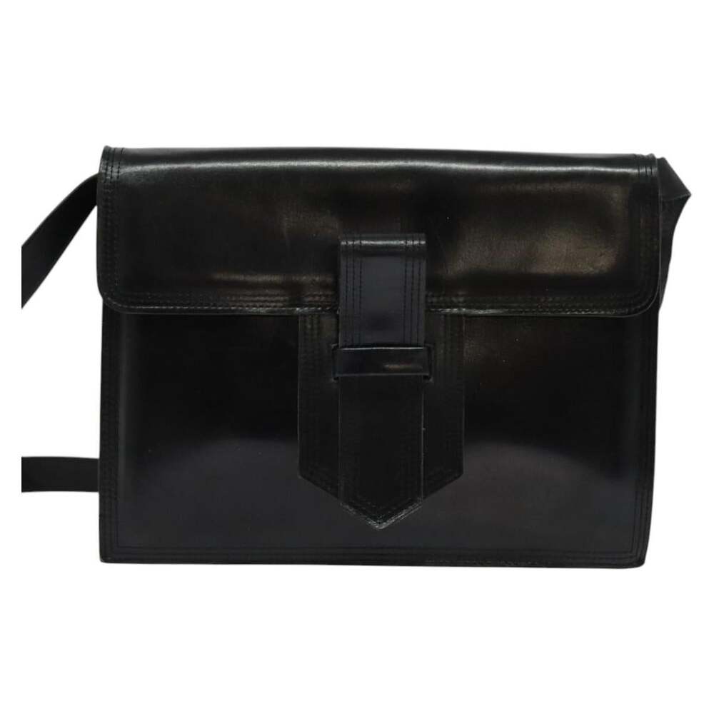 Saint Laurent Leather Opus Shoulder Bag Black